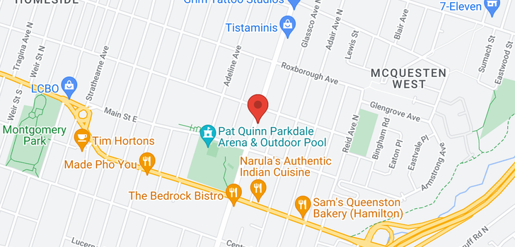 map of 40 Parkdale Avenue N